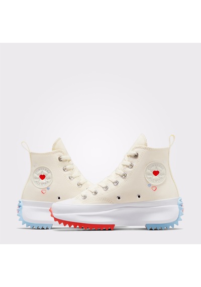 Converse Run Star Hike Platform Y2k Heart Unisex Krem Sneaker