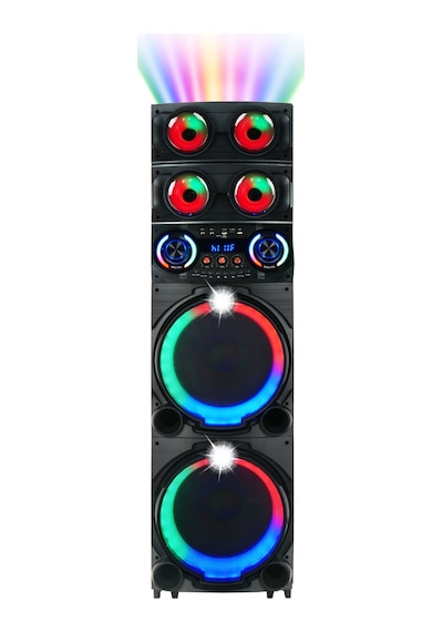 Gd-2126 Dijital Led Göstergeli Fm Radyolu Mikrofonlu Rgb Tws Çift 12 İnç Stereo Bass Kablosuz Karaoke Hoparlör