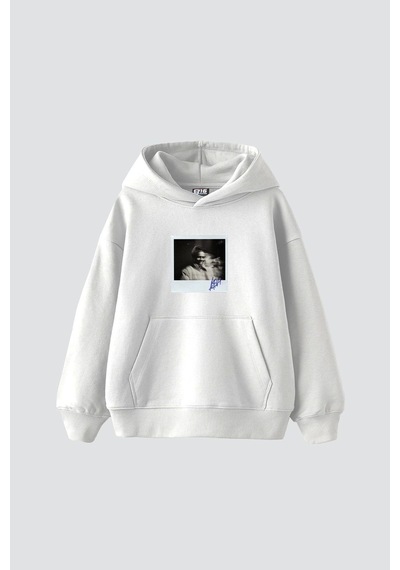 Startmore Asap Rocky Baskılı Oversize Unisex Premium Beyaz Beyaz