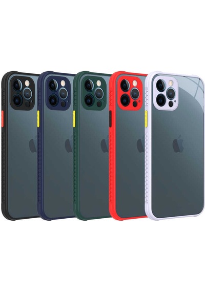 Apple Uyumlu  iPhone 12 Pro Kilif ??Zore Kaff Kapak-Siyah 525313266
