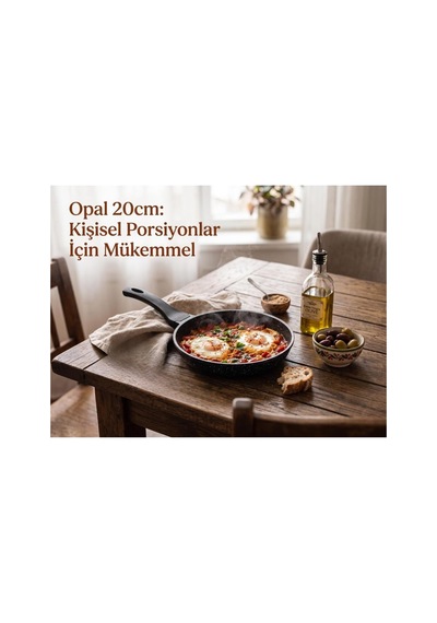 Hazarbeyli Opal Granit Döküm Tava Seti Siyah 20-24-28 Cm Diğer