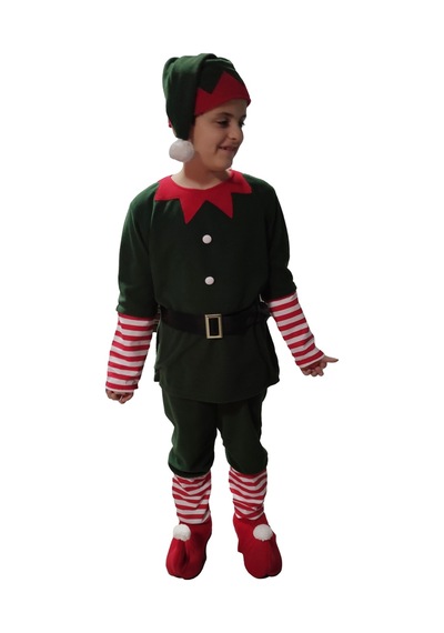 Noel Cini Erkek Çocuk Elf Kostümü