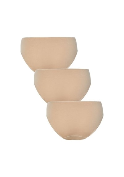 Blackspade Kadın Slip Külot 3lü Paket Essential 1574 - Ten Ten Rengi