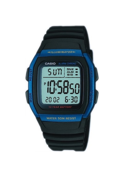 Casio W-96h-2avdf Quartz Siyah Silikon Kordon 36 Mm Erkek Kol Saati