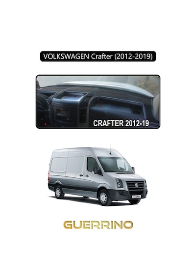 Volkswagen Crafter 2012-2019 Torpido Koruma Halısı Siyah Kenar