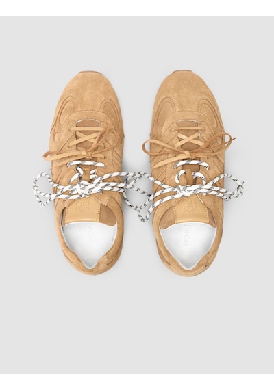%100 Hakiki Deri Taba Kadın Sneaker Taba