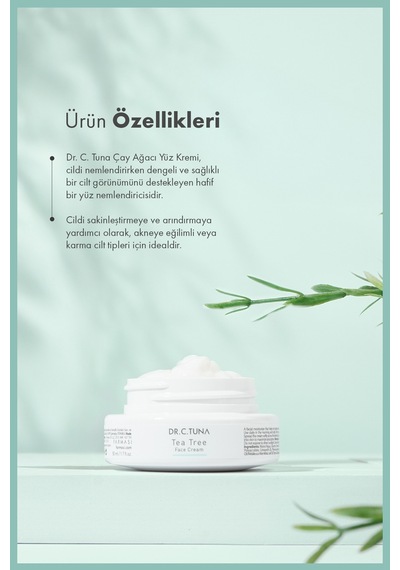 Dr. C. Tuna Çay Ağacı Yağı Nemlendirici Yüz Kremi 50 Ml