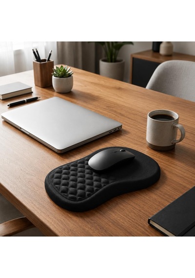 Ergonomik Premium Bilek Destekli Mouse Pad Kaymaz Tabanlı Mouse Altlığı, Ofis Ve Ev Kullanımı İçin Konforlu