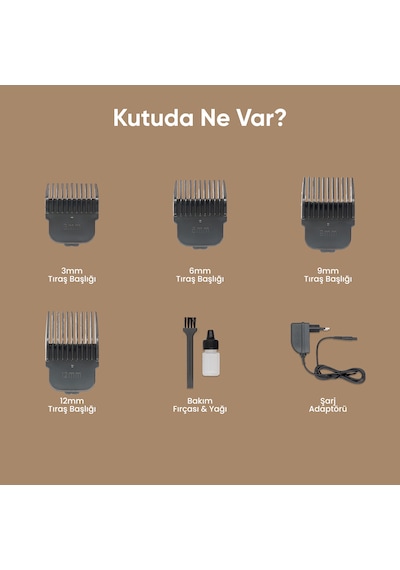 Şarjlı Profesyonel Saç Sakal Tıraş Makinesi Erkek Kişisel Bakım Rd-6005 8 Saat