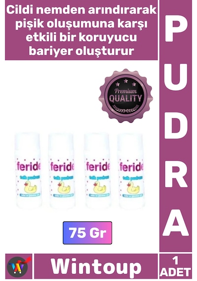 Pudra Hassas Cilt Koruyucu Pişik Önleyici Saf Ferahlatıcı Bakım Etkili Bebek Çocuk Talk Pudra 75 Gr