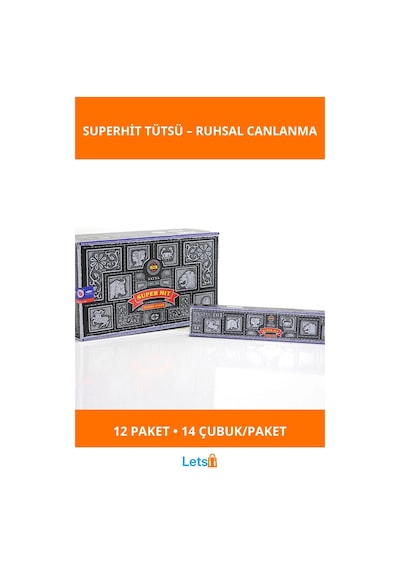 12 Paket Süperhit Aromalı Tütsü Seti Zihinsel Rahatlama Ve Enerji Artışı İçin