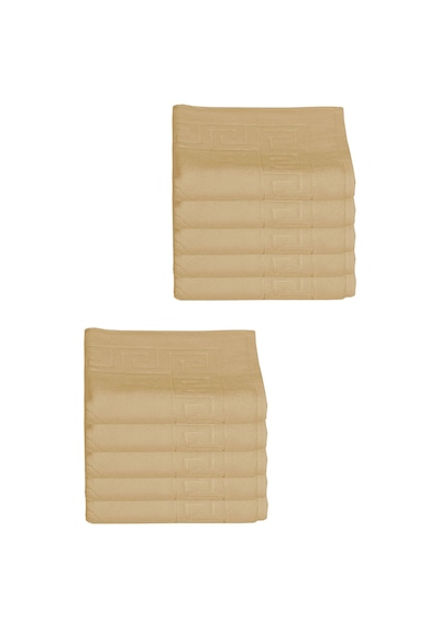 10 Lu Otel Ayak Havlusu Bukle Ayak İzli 50x70 Cm Renkli 16/2 Avs 250 Gr Kahve