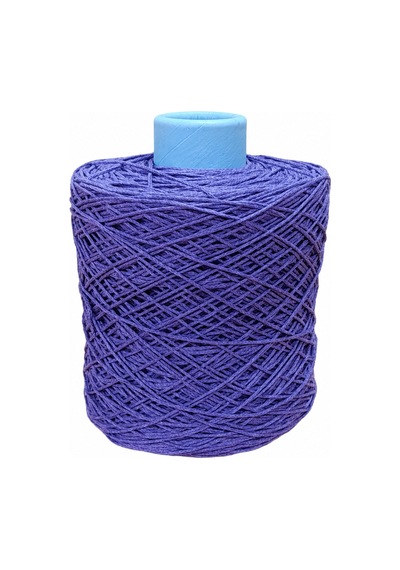 Premium İnce Cotton Zincir Makrome İpi 1 Kg Mor - 2 Mm Çanta Runner İpi