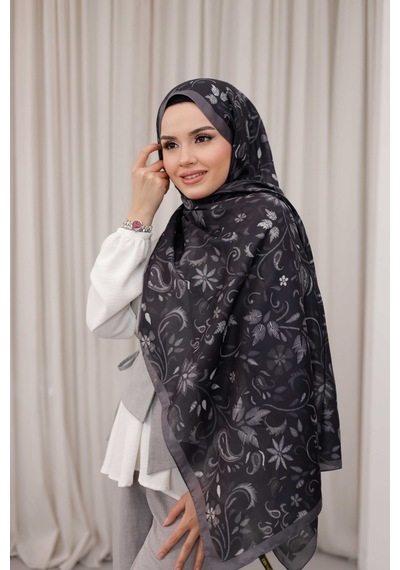 Mimiyum Rüya Desen-soft Şal Siyah Çok Renkli
