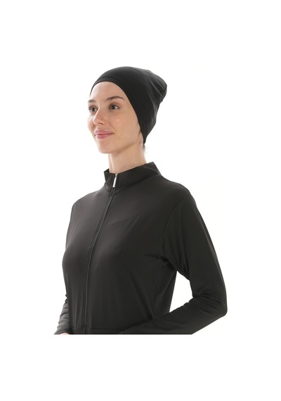 Pierre Cardin Büyük Beden Dik Yaka Fermuarlı İç Giyimli Çift Boneli File Elbiseli Tulum Kadın Tesettür Mayo Siyah Pierre Cardin Büyük Beden Dik Yaka Fermuarlı İç Giyimli Çift Boneli File Elbiseli Tulum Kadın Tesettür Mayo Siyah
