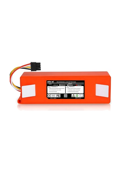 Robo Mi Robot Süpürge Bataryası, Roborock S7 İle Uyumlu 7000mah, Yedek Pil, Kırmızı Tek Renk