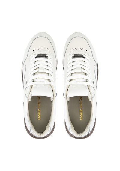 Tamer Tanca Erkek Hakiki Deri Beyaz Sneakers & Spor Ayakkabı 381 23234 Erk Ayk Y26 Beyaz