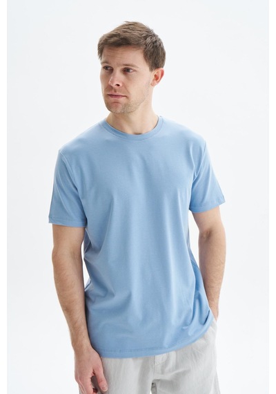 AR-MA Arma Erkek Regular Fit Basic Süprem Bisiklet Yaka Tişört Y29344472002 Mavi
