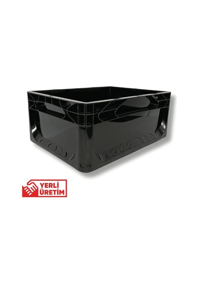 Alpbx 1.kalite Siyah Plastik Kasa 40x30x17 Cm - 17 Litre Kutu