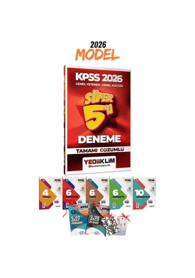 2026 Kpss Gygk Süper 5 Deneme Ve 7li Branş Deneme Seti Toplam 43 Deneme