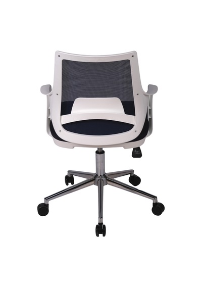 Ofisbazaar Buya Beyaz Fileli Çalışma Koltuğu Ergonomik Şef Ve Toplantı Koltuğu Siyah Fileli Siyah