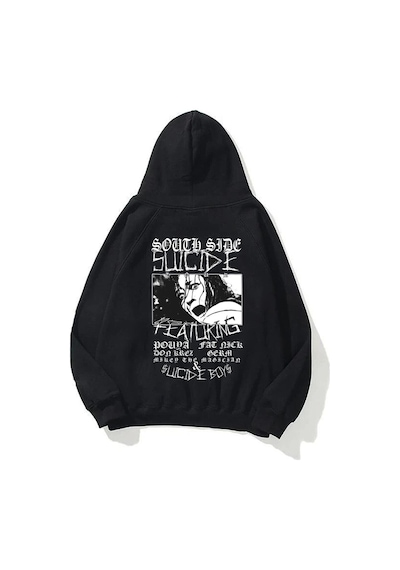 Tarzsokak Unisex Suicideboys South Side Siyah Sweatshirt