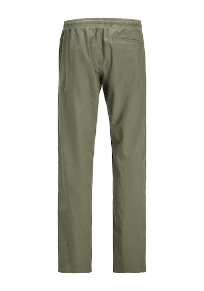 Jack & Jones Jack Jones Erkek Rahat Kesim Keten Pantolon 12248606 Beyaz