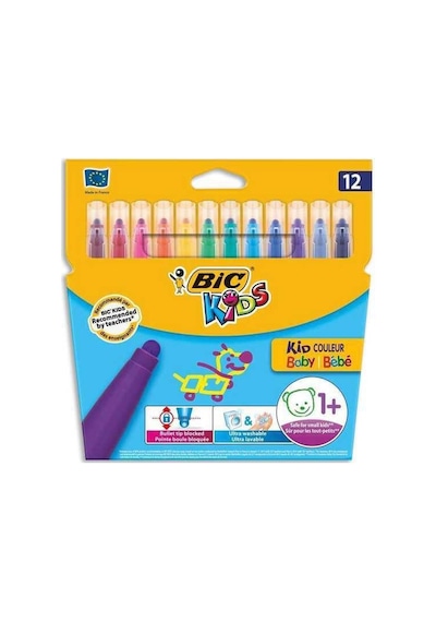 Kid Couleur Keçeli Boya Kalemı 12 Li Çok Renkli