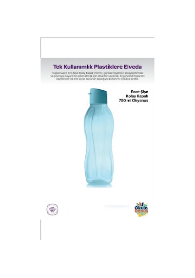 Eco Şişe Suluk 750 Ml 2 Li Set Mavi Kırmız