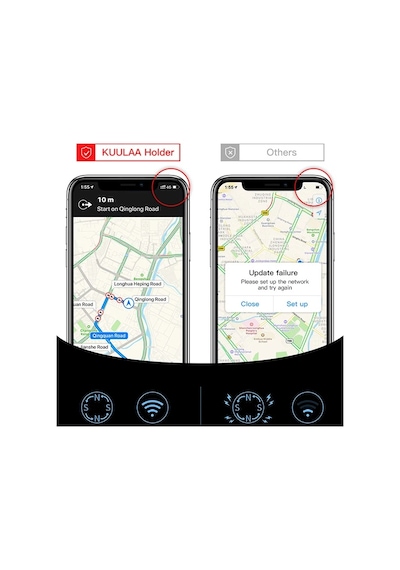 Kuulaa 360 Dönebilen Mıknatıslı Araç Havalandırma Telefon Tutucu- 5775