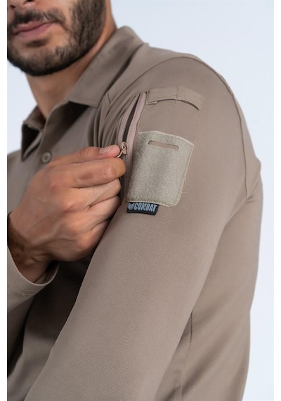 Combat Tactical T-shırt Tactıcal U.kol Pike - 802-967-bej Bej