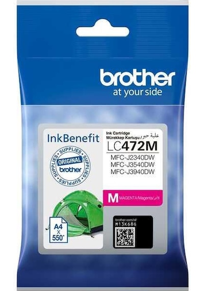 Brother Lc472c Cyan Mavi 550 Sayfa Kartuş Mfc-j2340-j3540-j3940