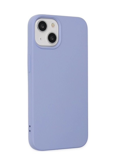 Apple İphone 14 Kılıf Nano İçi Kadife Silikon - Lila