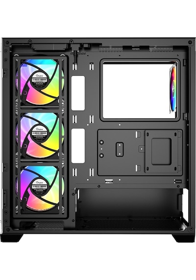 Gamma C72 Siyah Argb Tempered Glass Delta P850 850w 80+ Bronze Atx 3.1 Usb 3.0 Atx Mid Tower Kasa