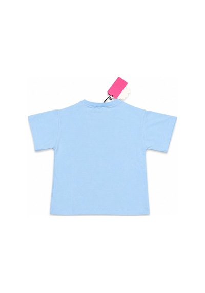 Tuffy Kids Fiyonk Taş Detaylı Kız Çocuk Tişört Açık Mavi 02-mavi
