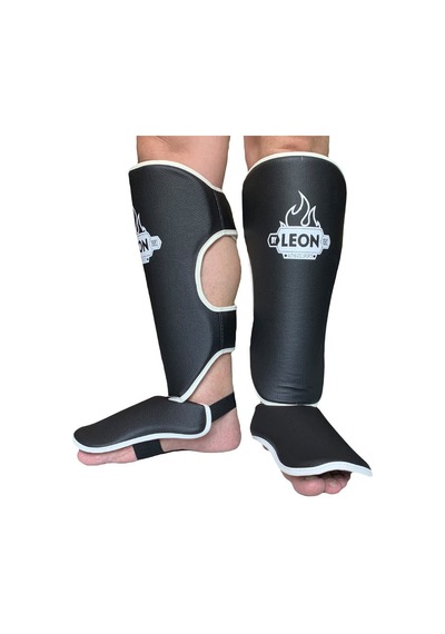 Leon Classic Muay Thai Ve Kick Boks Ayak Kaval Koruyucu Siyah Siyah