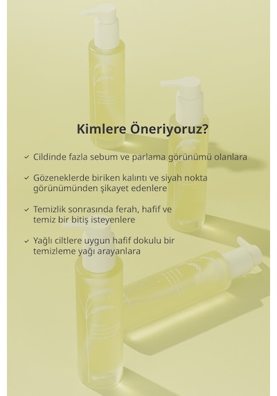 Midha Rice Bran & Tea Tree Sebum Dengeleyen Arındırıcı Makyaj Temizleme Yağı 150 ML