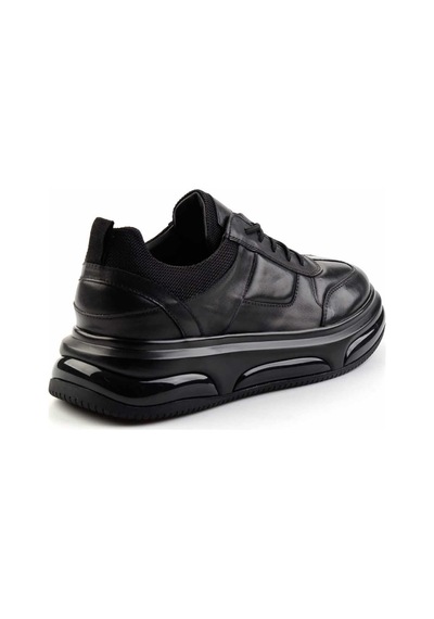 Bambi Siyah Leather Erkek Sneaker E01307257343 Siyah