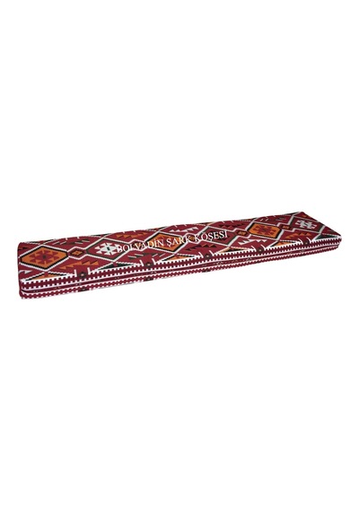 Erbasonline Mnd310-402 Şark Köşesi Bordo Halı Desenli Minder 160X40X10 Cm