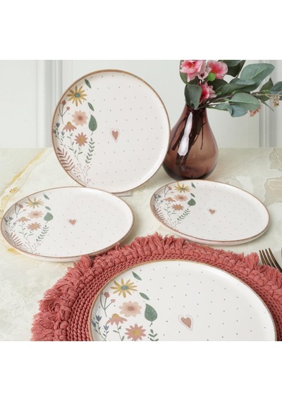 Soft Bloom Nordic Pasta Tabağı 22 Cm 4 Adet 22875 Çok Renkli