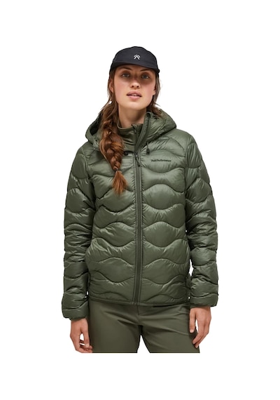 Peak Performance Peak Performance Helium Down Hood Kadın Yeşil Outdoor Ceketi 30109 Çok Renkli