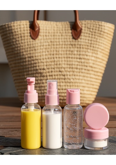 Kompakt 5 Parça Seyahat Şişe Takımı, 30 Ml Kapasite