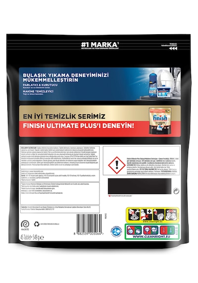 Finish Ultimate Plus Bulaşık Makinesi Deterjanı Kapsül Tablet Limon 60 Adet