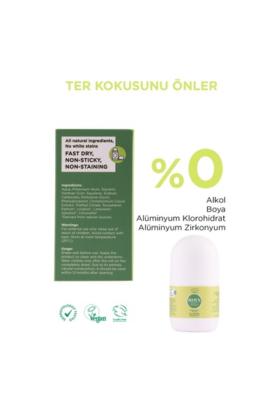 Roys Beauty Hassas Koruma Unisex Roll-On Deodorant 50 ML