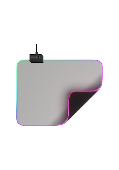 Rampage Mp-21, Pulsar M Rgb, 252x328x3mm, Rgb Led, Gaming, Mouse Pad Gri