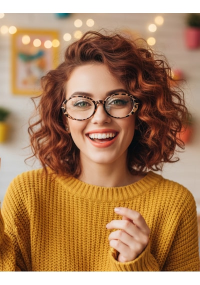 Nova Mavi Işık Filtreli Bilgisayar Ekran Koruma Gözlüğü Unisex Modern Tasarım Cam Değiştirilebilir Leopar