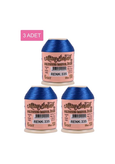 3 Adet Altınbaşak Oya Ve Dantel İpi 20 Gr - Royaleks - No: 335 Çok Renkli