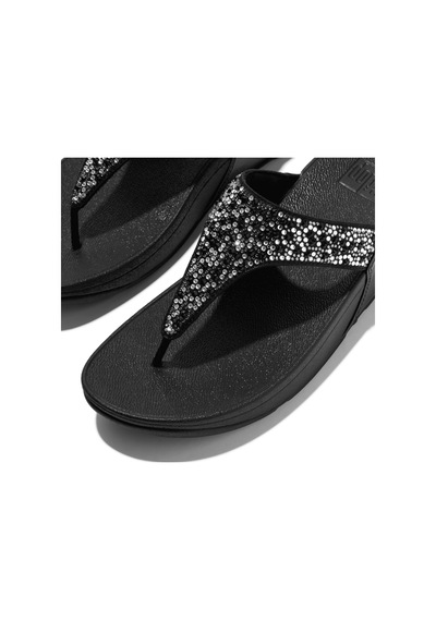 Roncato 090 All Black Terlik Kadın Diğer Je3-090 Fitflop Lulu Crystal-mix Toe-post All Black Siyah