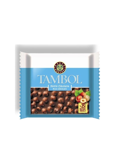Kahve Dünyası Tambol Sütlü Fındıklı Çikolata 77 Gr X 10 Adet