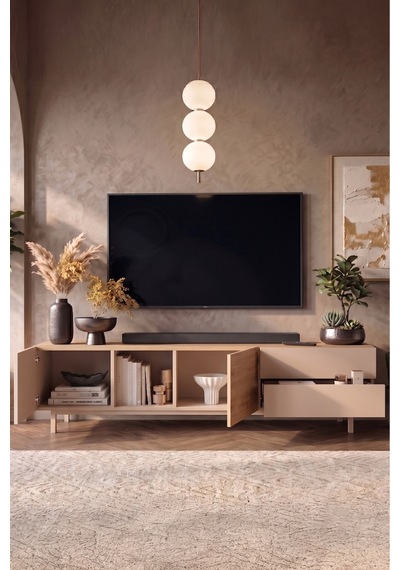 Yurudesign Sedra Tv Ünitesi Orta Sehpa 2'li Set Ahşap Ayaklı Sepet-kumsal Sd9-cs Yurudesign Sedra Tv Ünitesi Orta Sehpa 2'li Set Ahşap Ayaklı Sepet-kumsal Sd9-cs